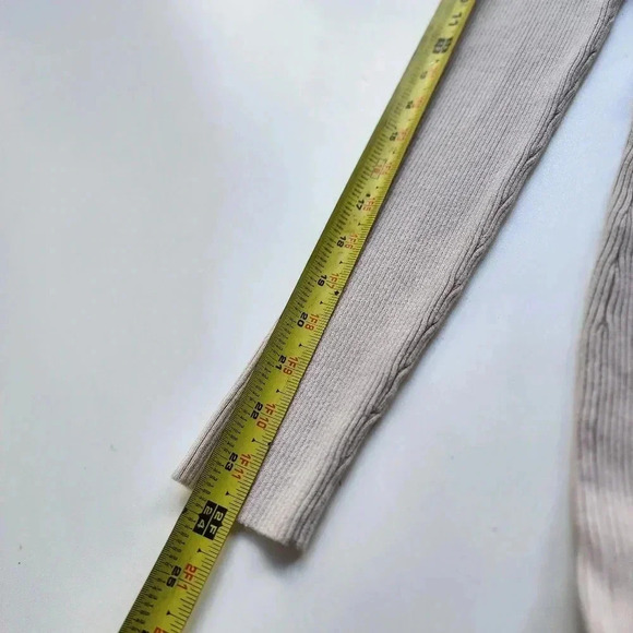 FOREVER 21 Women's Ribbed Textured Cutout Midi Dress Beige Pullover Sz M - Picture 11 of 14